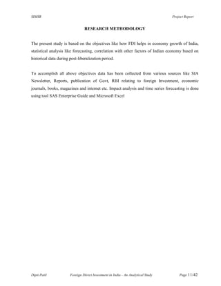 Foreign direct investment in india an analytical study | PDF