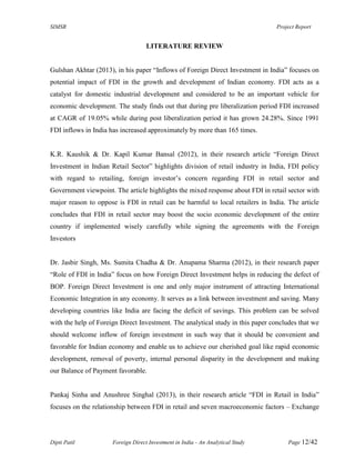Foreign direct investment in india an analytical study | PDF