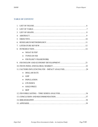 Foreign direct investment in india an analytical study | PDF