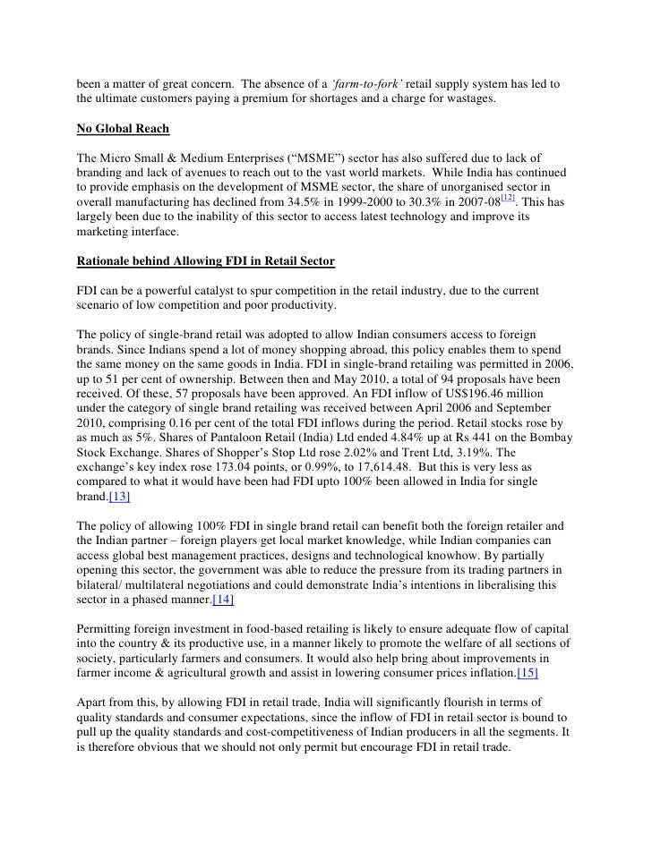 retail sector and foreign direct investment Foreign direct investment in indian retail sector: foreign direct investment is defined by the reserve bank of india as when a foreign country wants to. retail sector and foreign direct investment Foreign direct investment in indian retail sector: foreign direct investment is defined by the reserve bank of india as when a foreign country wants to.