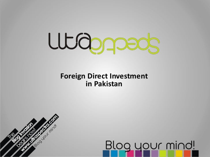 Dissertation pakistan foreign investment