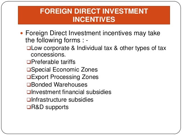 Foreign direct investments