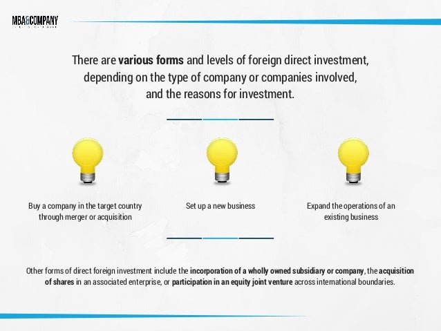 pros and cons of foreign direct investment