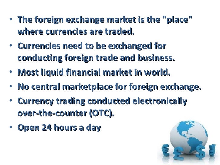 Foreign currency markets