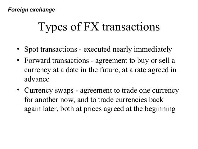 Fx transactions