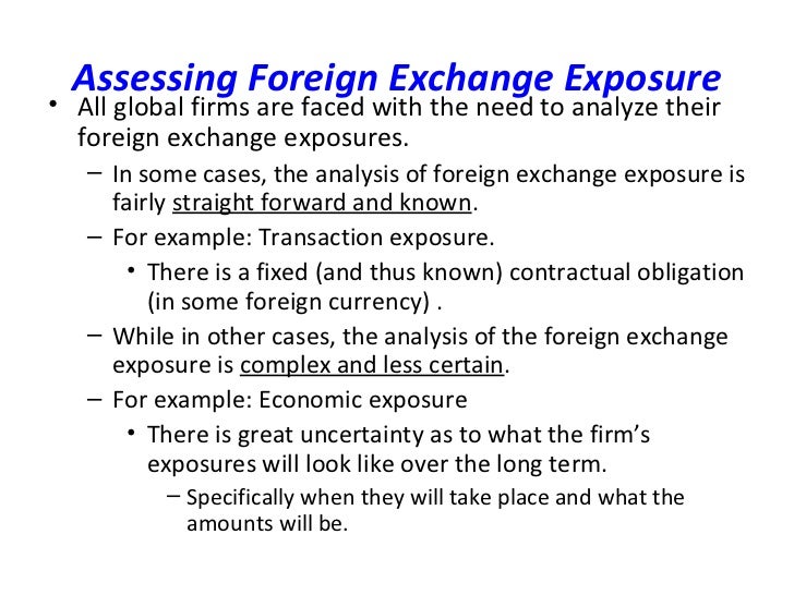 Forex exposure