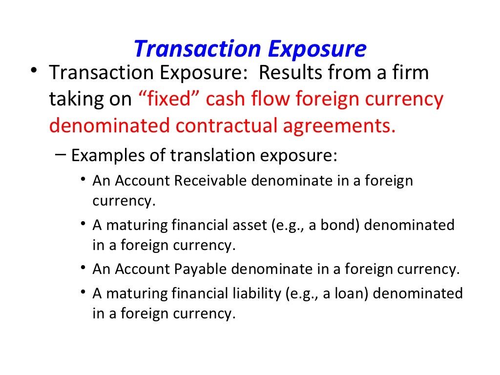 define foreign exchange exposure
