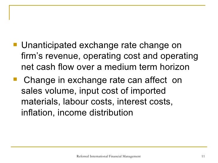 Foreign Currency Exposure And Risk