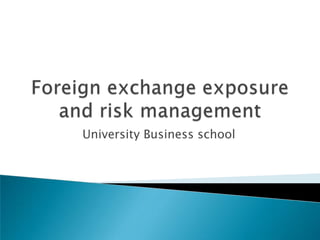 University Business school
 
