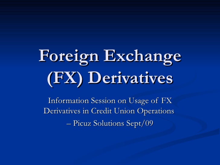 Forex derivatives ppt