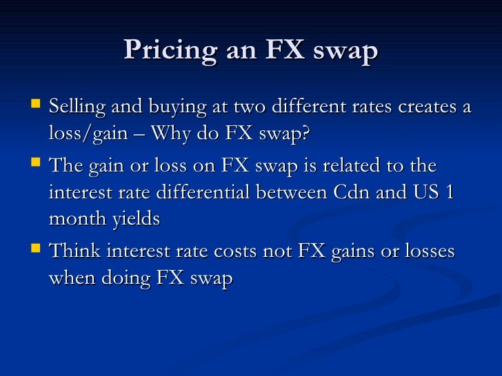 Forex swap derivative