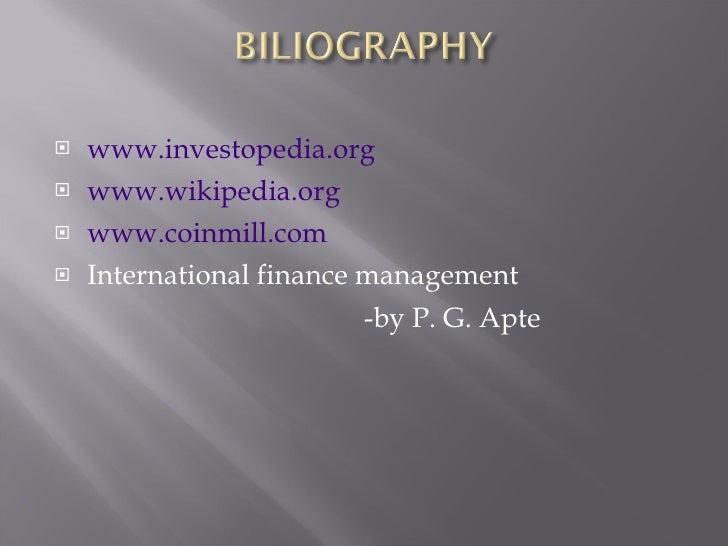 Foreign exchange instruments