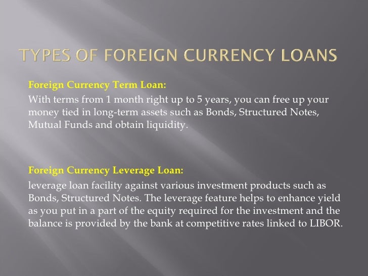 Foreign exchange instruments