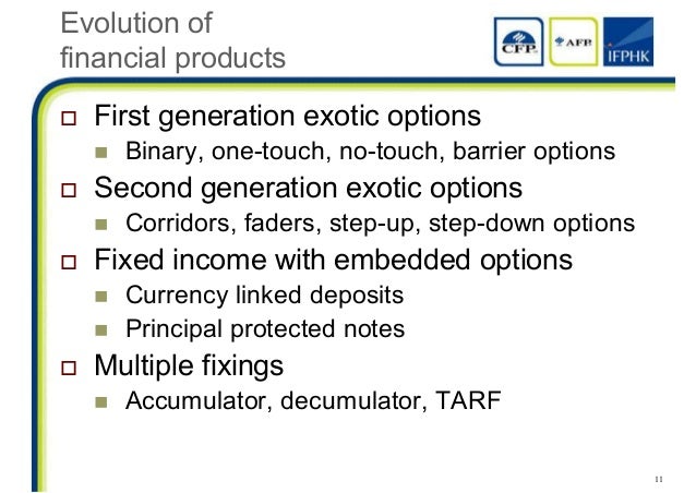 Exotic options brokers