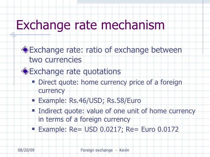 Foreign currency exchange definition