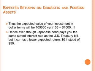 Higher productivity leads to cheaper production of domestic goods than foreign goods.