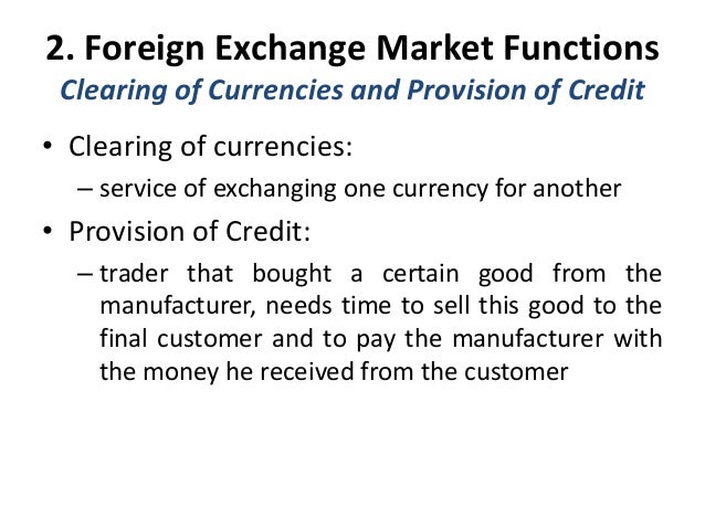 Foreign exchange industry