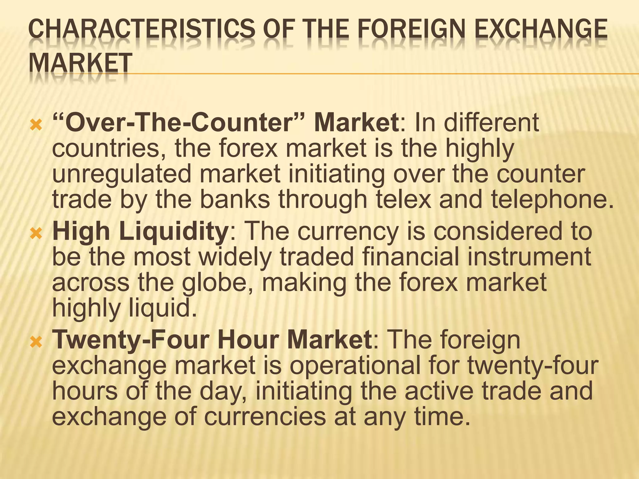 Foreign exchange market