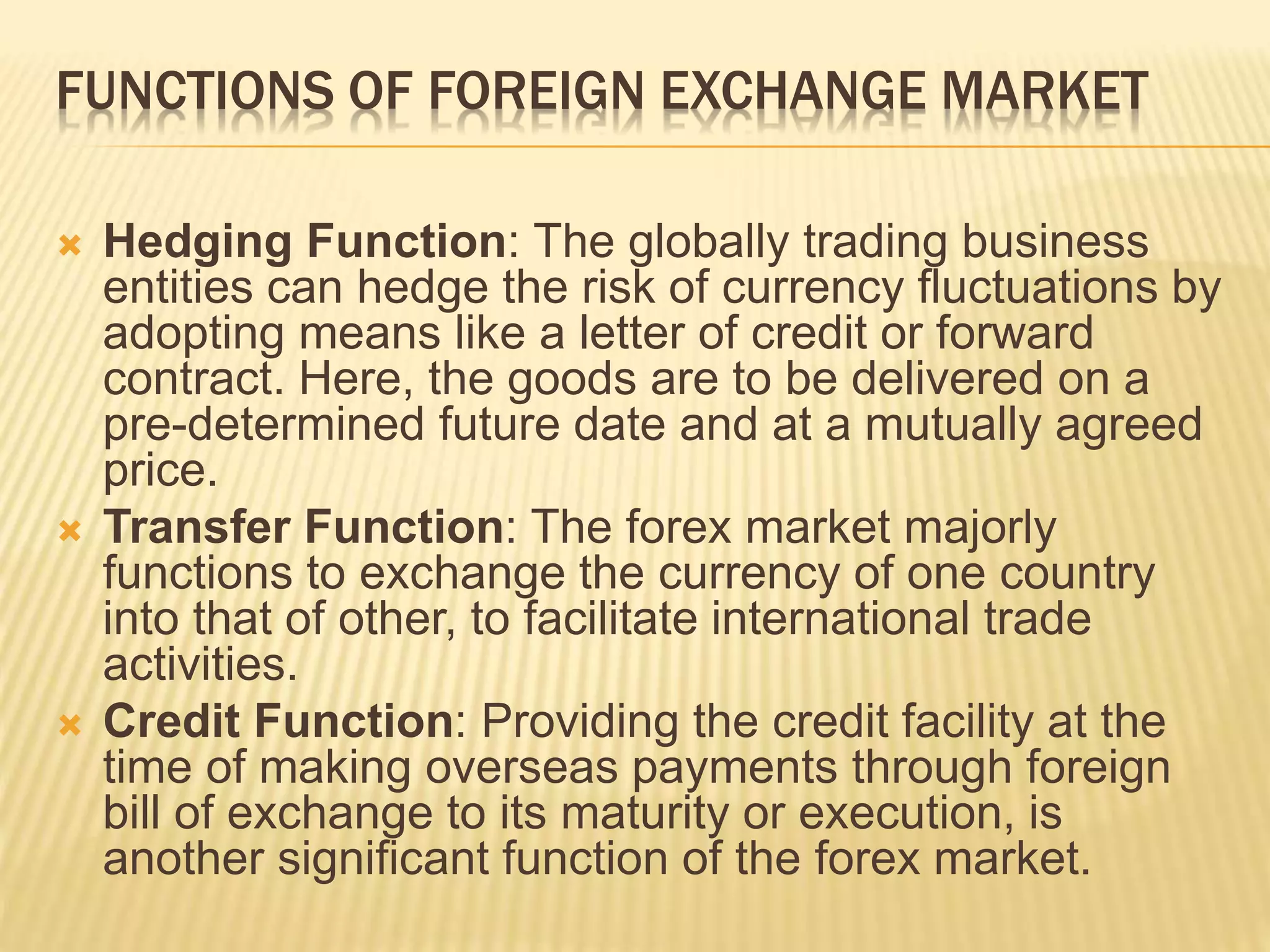 Foreign exchange market