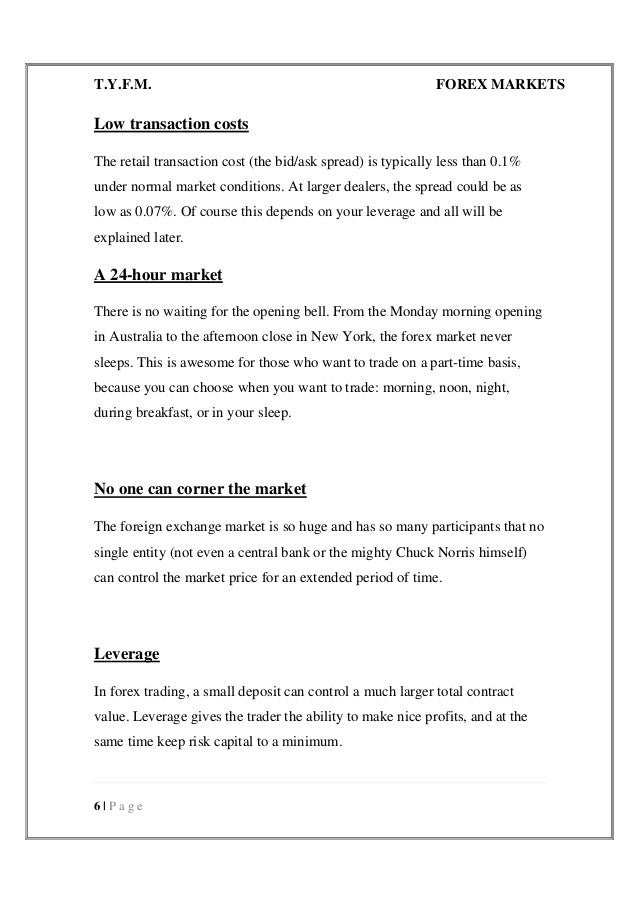 Foreign Exchange Market - 