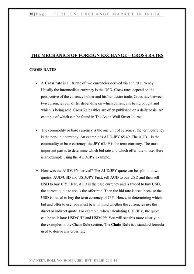 Foreign Exchange Market In India PDF
