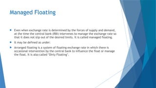 FOREIGN EXCHANGE RATE.pptx of class 12 economics | PPTX