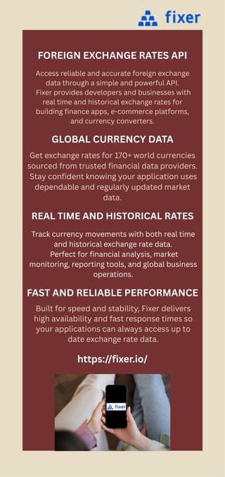 Fixer API for Accurate Real-Time Forex Rates | PDF