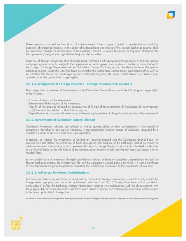 Foreign Exchange Regime 2018 - 