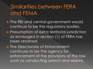Foreign exchange regulatory act | PPT