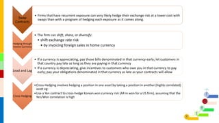 Foreign Exchange Exposure Management Policy