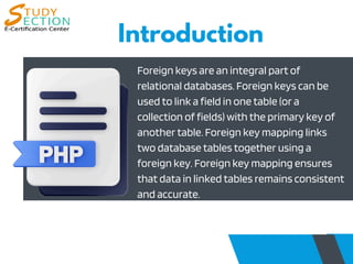 Foreign Key Mapping in PHP: Best Practices & Implementation | PPT