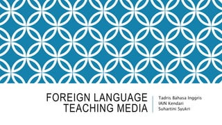 FOREIGN LANGUAGE
TEACHING MEDIA
Tadris Bahasa Inggris
IAIN Kendari
Suhartini Syukri
 