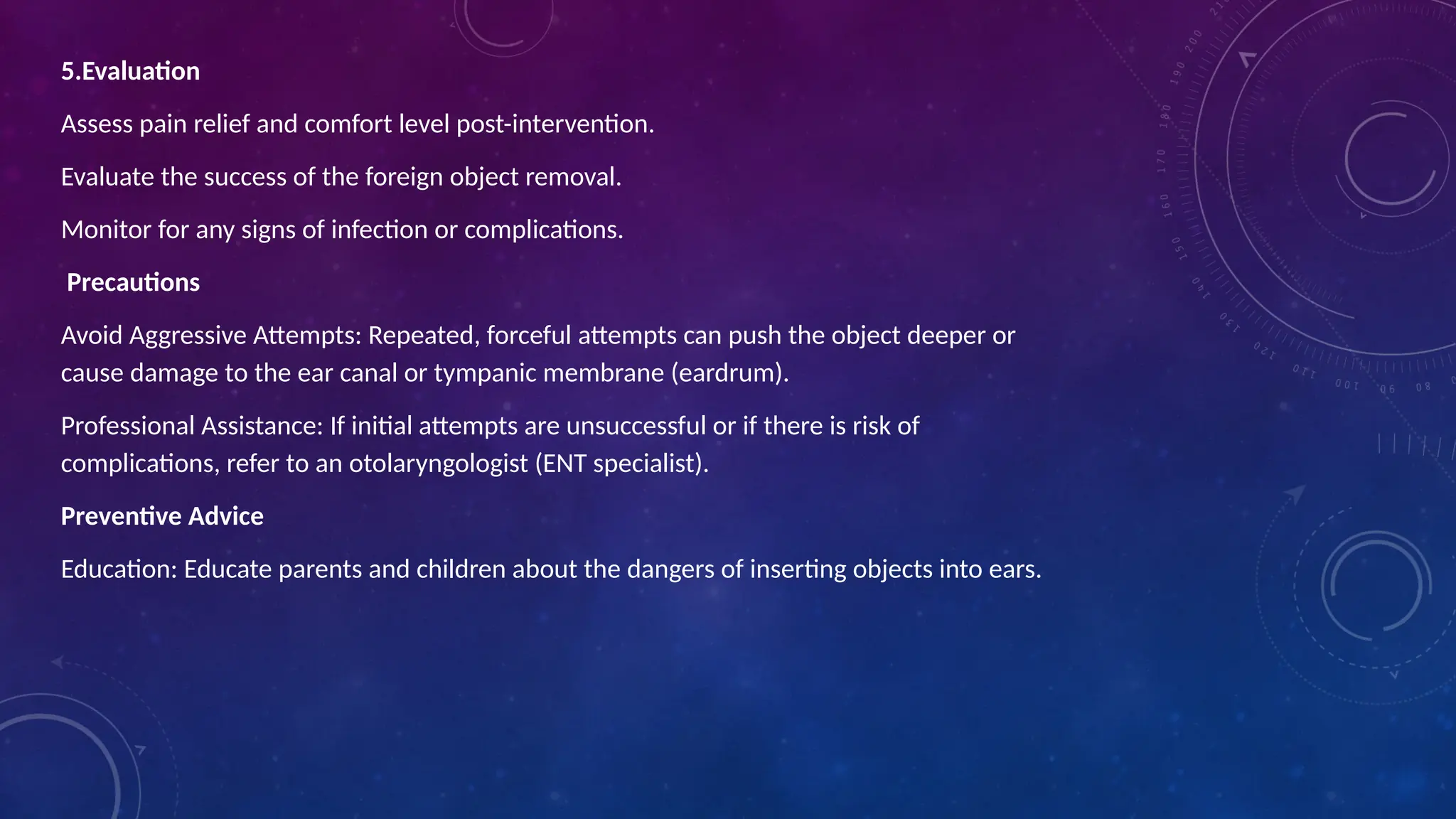 FOREIGN OBJECTS IN THE EAR medical surgical nursing pptx | PPTX