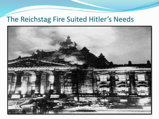 The Reichstag Fire Suited Hitler’s Needs
 