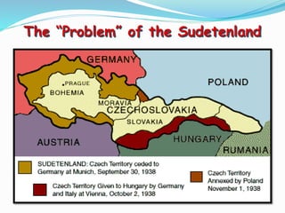 The “Problem” of the Sudetenland
 