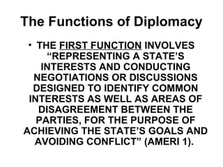 DIPLOMACY AND FOREIGN POLICY | PPT
