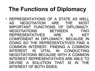 DIPLOMACY AND FOREIGN POLICY | PPT