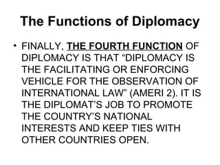 DIPLOMACY AND FOREIGN POLICY | PPT