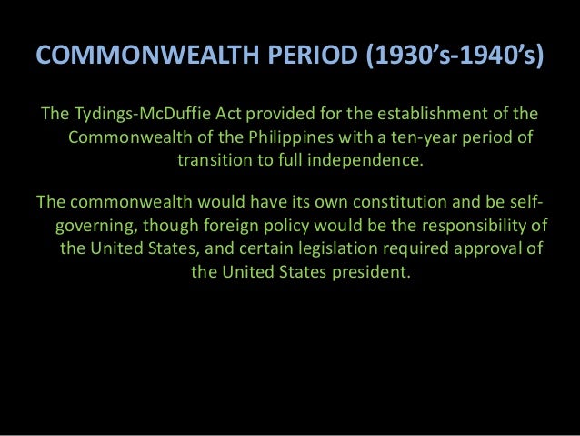tydings mcduffie act This page contains the full text of the philippine independence act (tydings-mcduffie act) published on the internet by chan robles & associates law firm. tydings mcduffie act This page contains the full text of the philippine independence act (tydings-mcduffie act) published on the internet by chan robles & associates law firm.