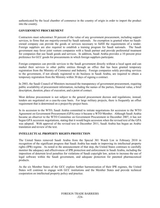 Dr Dev Kambhampati | USTR: Foreign Trade Barriers- 2013 National Trade Estimate Report