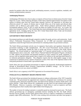 Dr Dev Kambhampati | USTR: Foreign Trade Barriers- 2013 National Trade Estimate Report