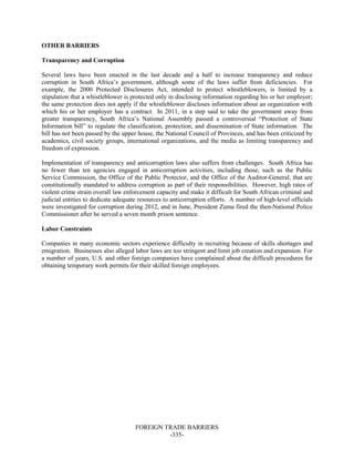 Dr Dev Kambhampati | USTR: Foreign Trade Barriers- 2013 National Trade Estimate Report