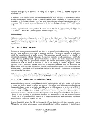 Dr Dev Kambhampati | USTR: Foreign Trade Barriers- 2013 National Trade Estimate Report