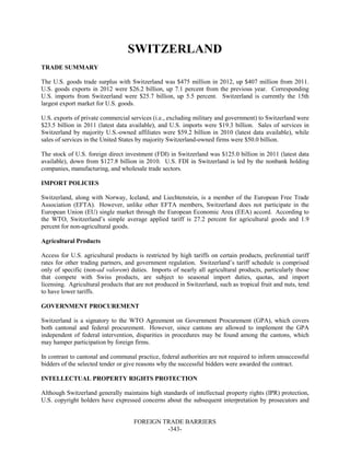 Dr Dev Kambhampati | USTR: Foreign Trade Barriers- 2013 National Trade Estimate Report