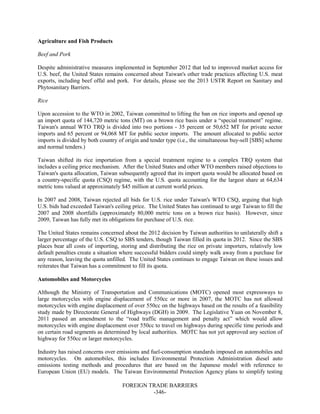 Dr Dev Kambhampati | USTR: Foreign Trade Barriers- 2013 National Trade Estimate Report