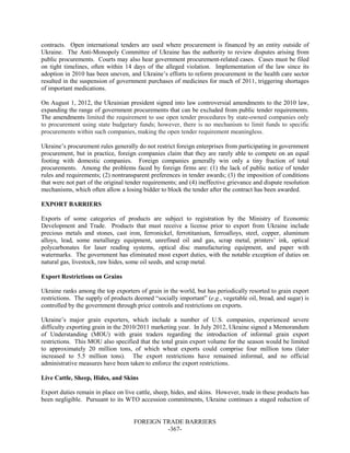 Dr Dev Kambhampati | USTR: Foreign Trade Barriers- 2013 National Trade Estimate Report