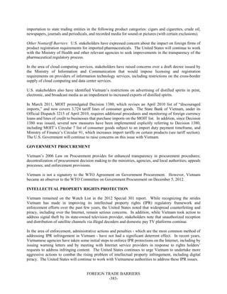 Dr Dev Kambhampati | USTR: Foreign Trade Barriers- 2013 National Trade Estimate Report