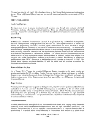 Dr Dev Kambhampati | USTR: Foreign Trade Barriers- 2013 National Trade Estimate Report