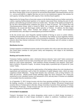Dr Dev Kambhampati | USTR: Foreign Trade Barriers- 2013 National Trade Estimate Report