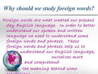 Foreign wordspowerpoint | PPT